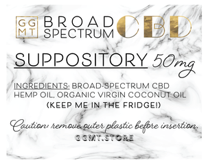 Broad Spectrum Suppository - GG MT CBD