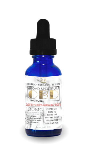 Broad Spectrum Anti Inflammatory Blend Tincture - GG MT CBD